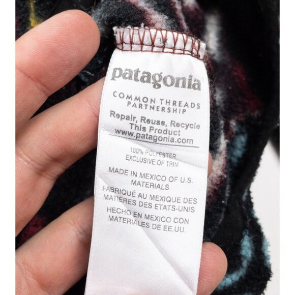 Patagonia Synchilla Snap-T Jacket Men's Small Aztec Tribal Pullover Fleece 25450 - Picture 7 of 15